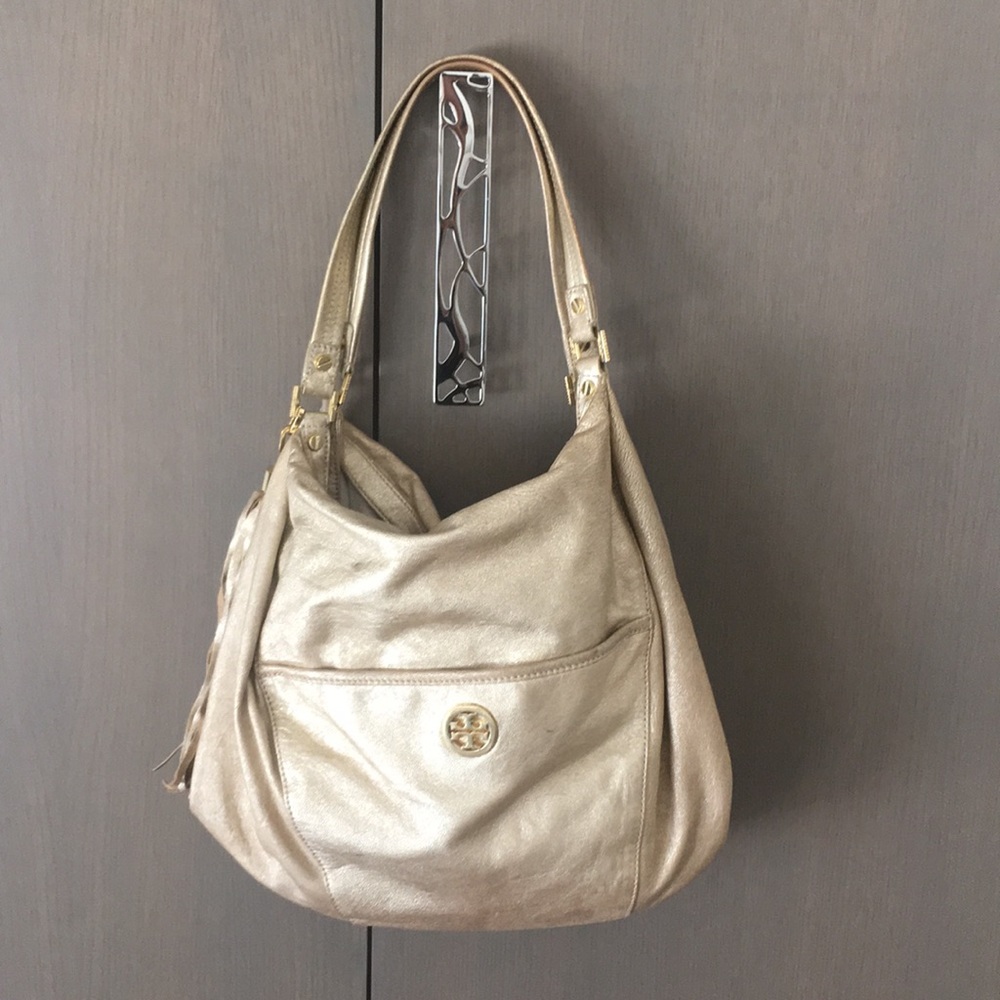 Tory Burch gold handbag